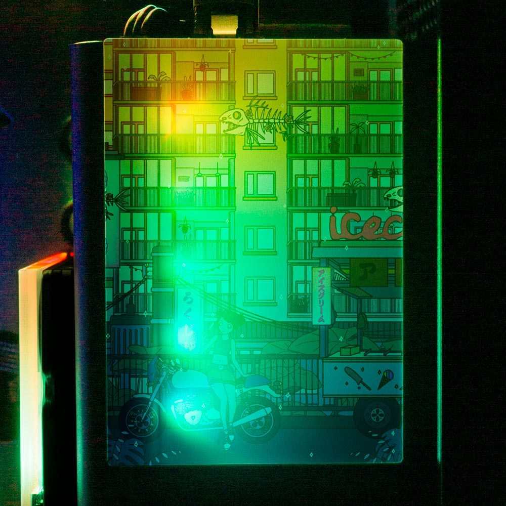 Ice Cream Stop RGB SSD Cover Vertical - Seerlight - V1Tech