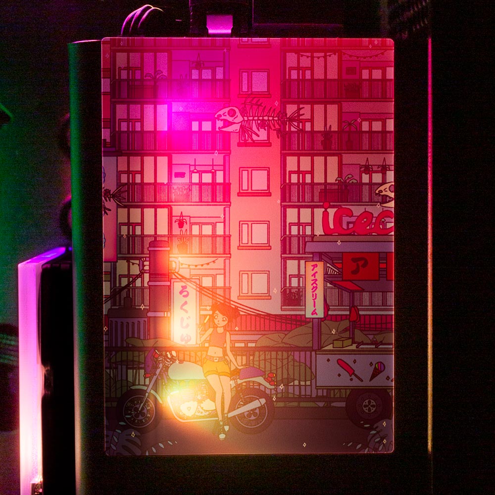 Ice Cream Stop RGB SSD Cover Vertical - Seerlight - V1Tech