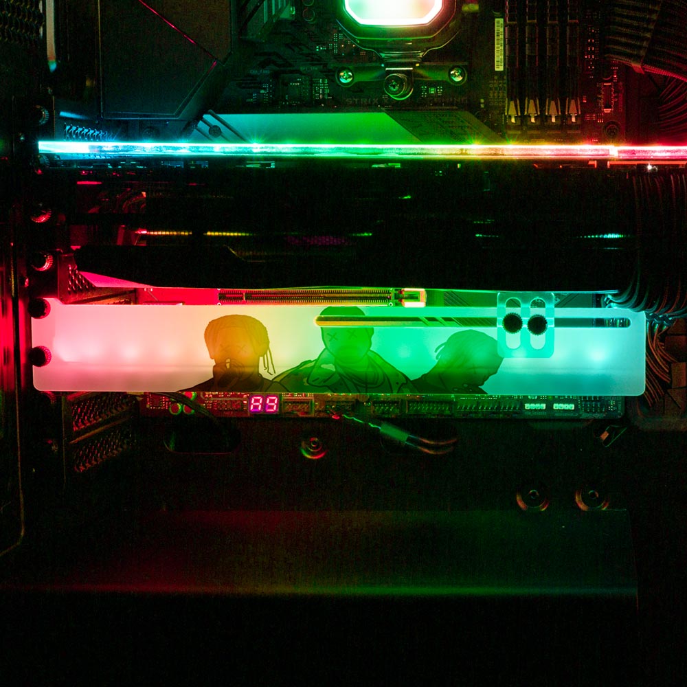 Icons RGB GPU Support Bracket - Utopia Graphix - V1Tech