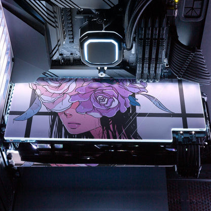 If I Were A Rose RGB GPU Backplate - Annicelric - V1Tech