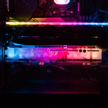 If I Were A Rose RGB GPU Support Bracket - Annicelric - V1Tech