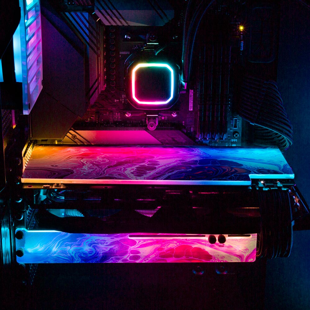 If We Make It Through December RGB GPU Backplate - Geoglyser - V1Tech