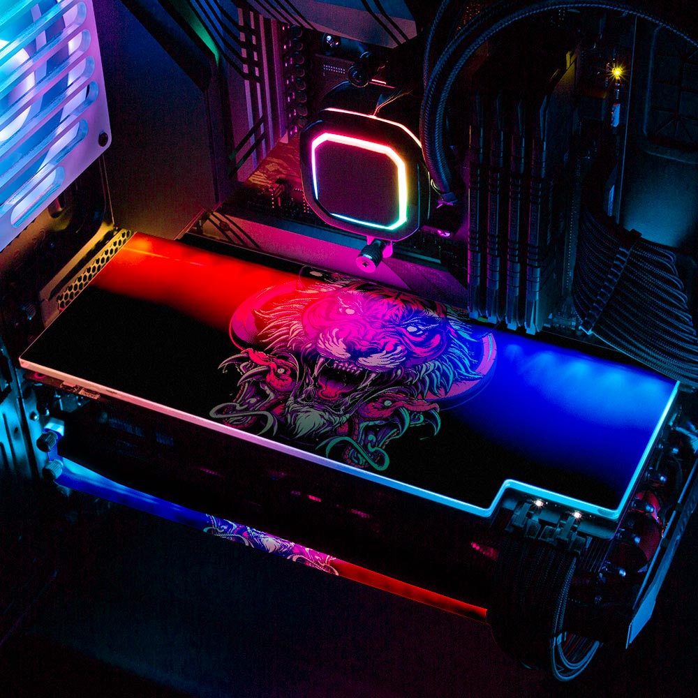 Immortal Tiger RGB GPU Backplate - Daniele Caruso - V1Tech