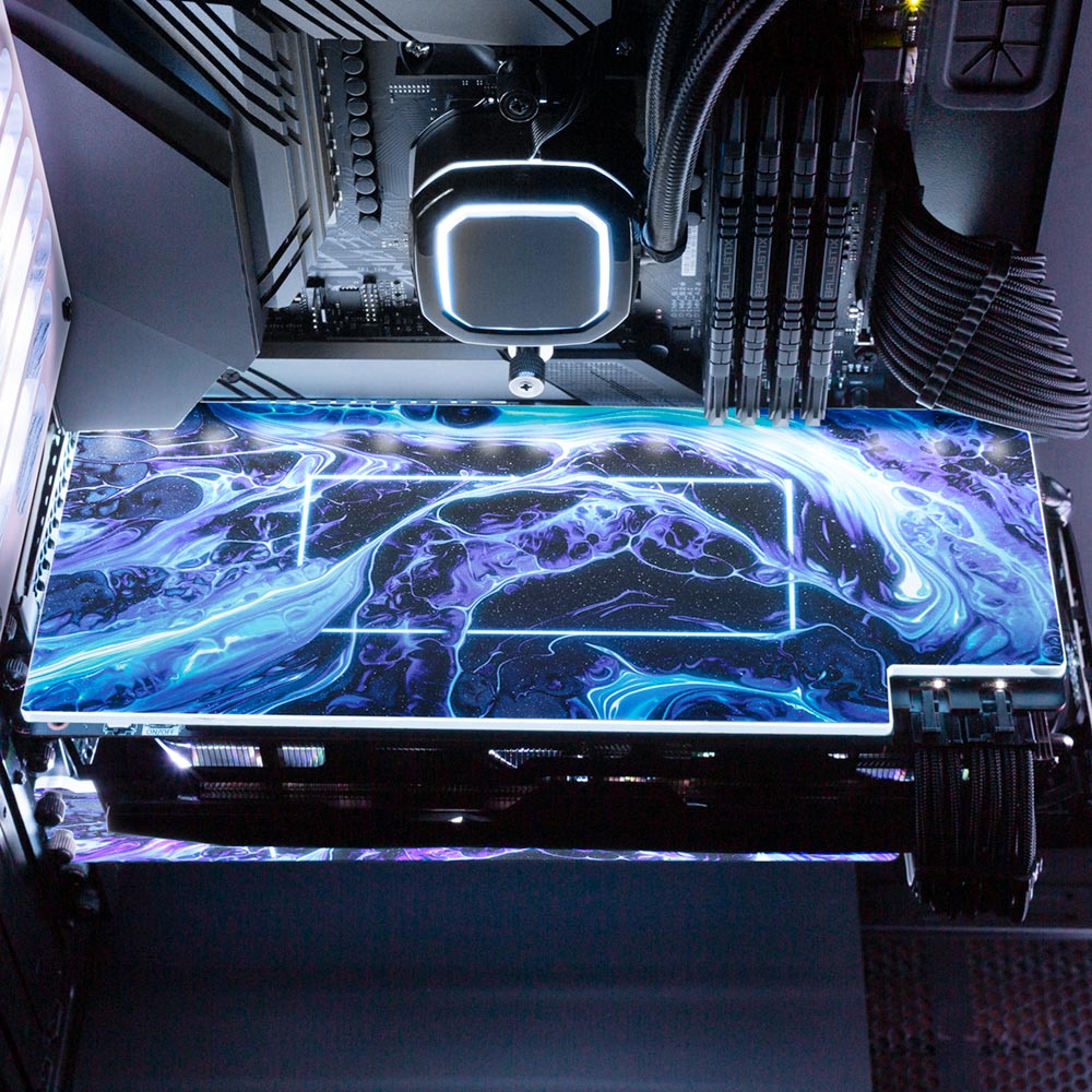 In My Arms RGB GPU Backplate - Geoglyser - V1Tech