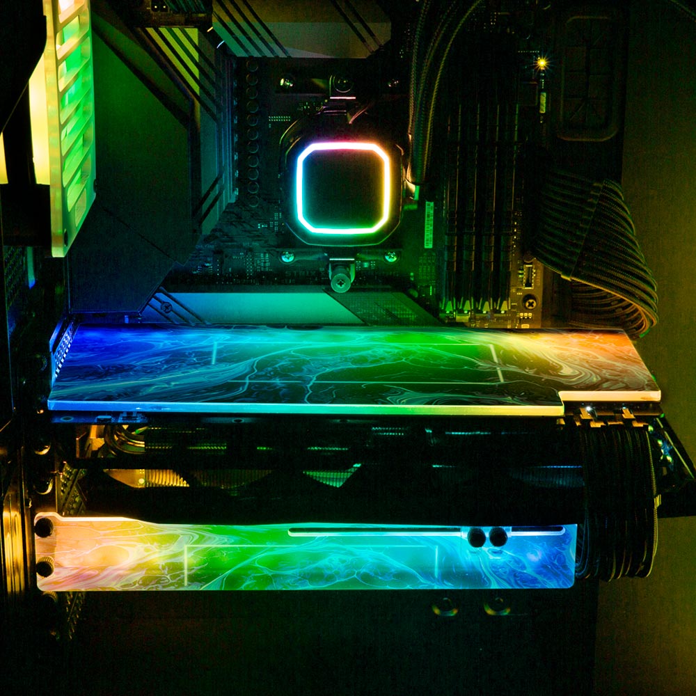 In My Arms RGB GPU Backplate - Geoglyser - V1Tech