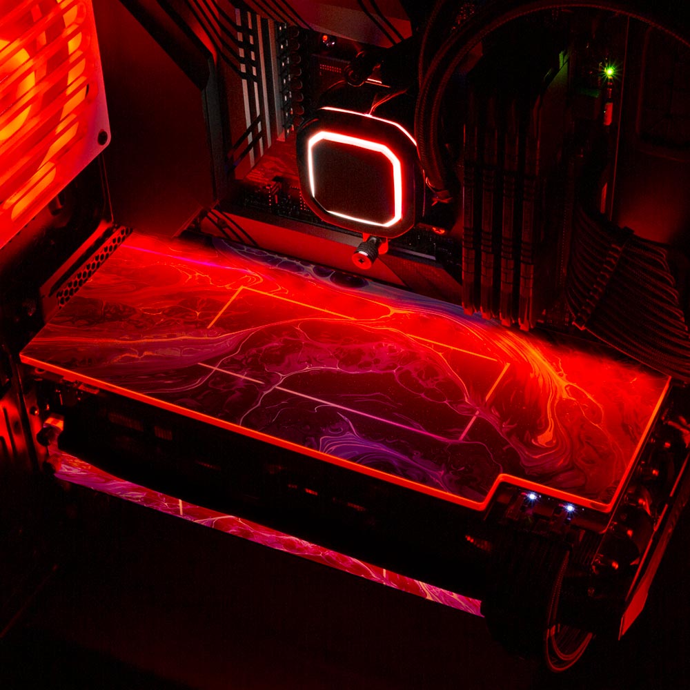 In My Arms RGB GPU Backplate - Geoglyser - V1Tech