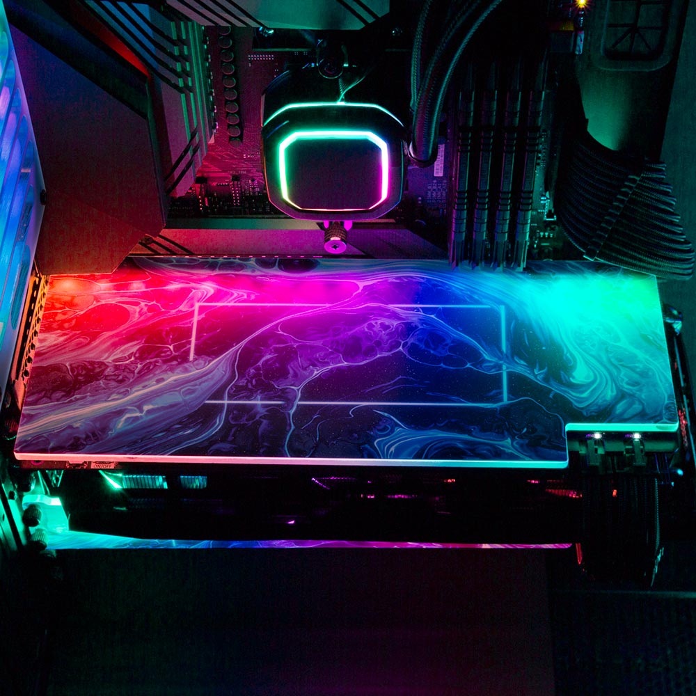 In My Arms RGB GPU Backplate - Geoglyser - V1Tech