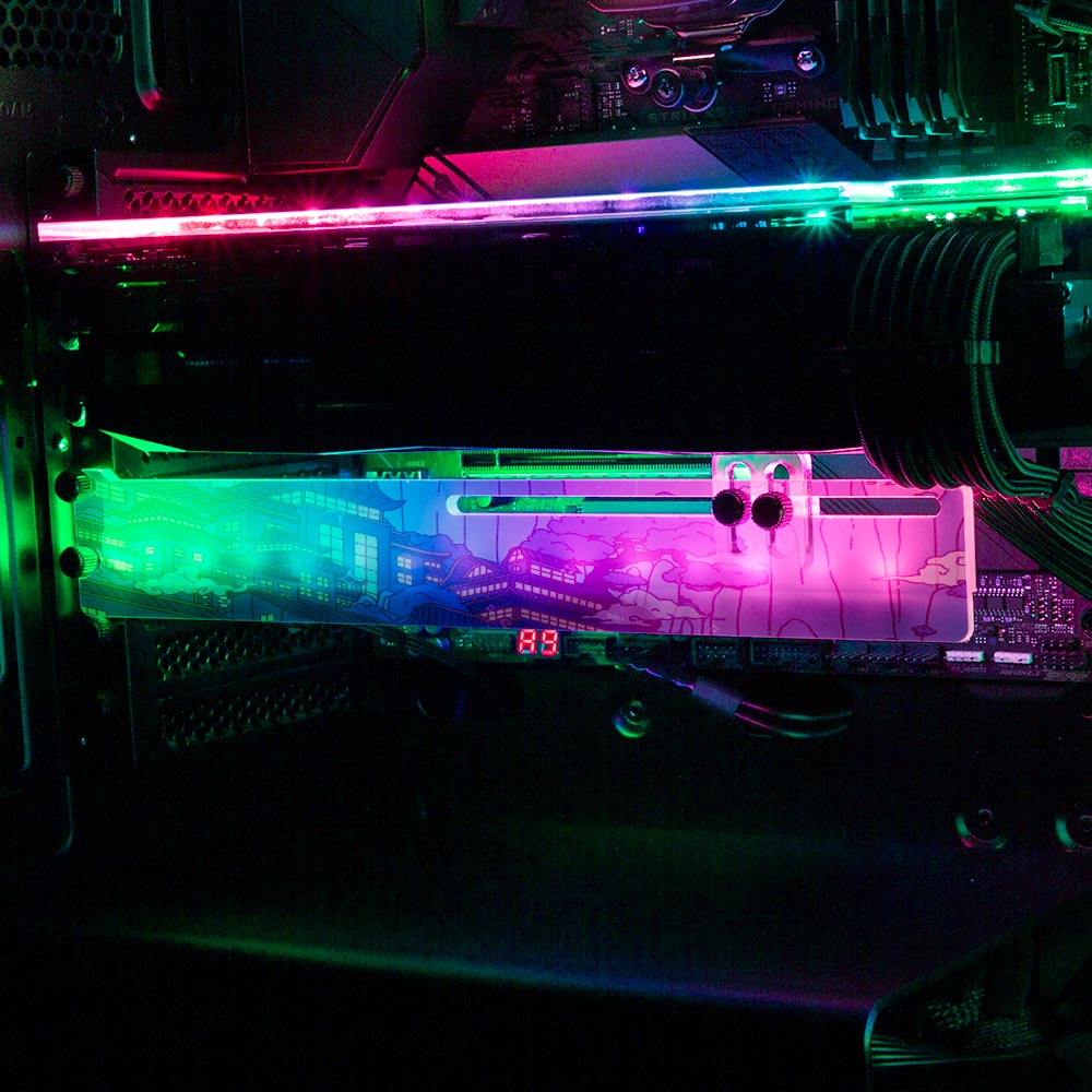 Japanese Ghost RGB GPU Support Bracket - Seerlight - V1Tech