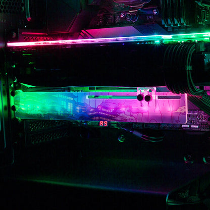 Japanese Ghost RGB GPU Support Bracket - Seerlight - V1Tech