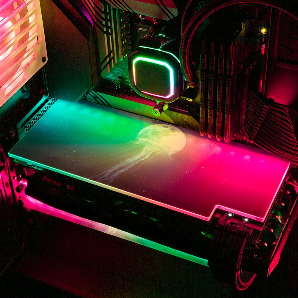 Jelly Moon RGB GPU Backplate - Ismaeel Shaikh - V1Tech