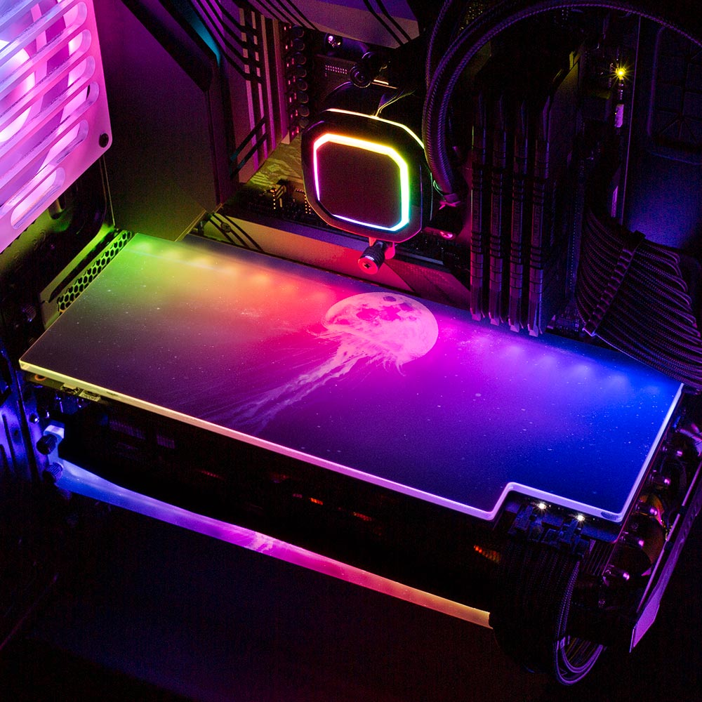 Jelly Moon RGB GPU Backplate - Ismaeel Shaikh - V1Tech