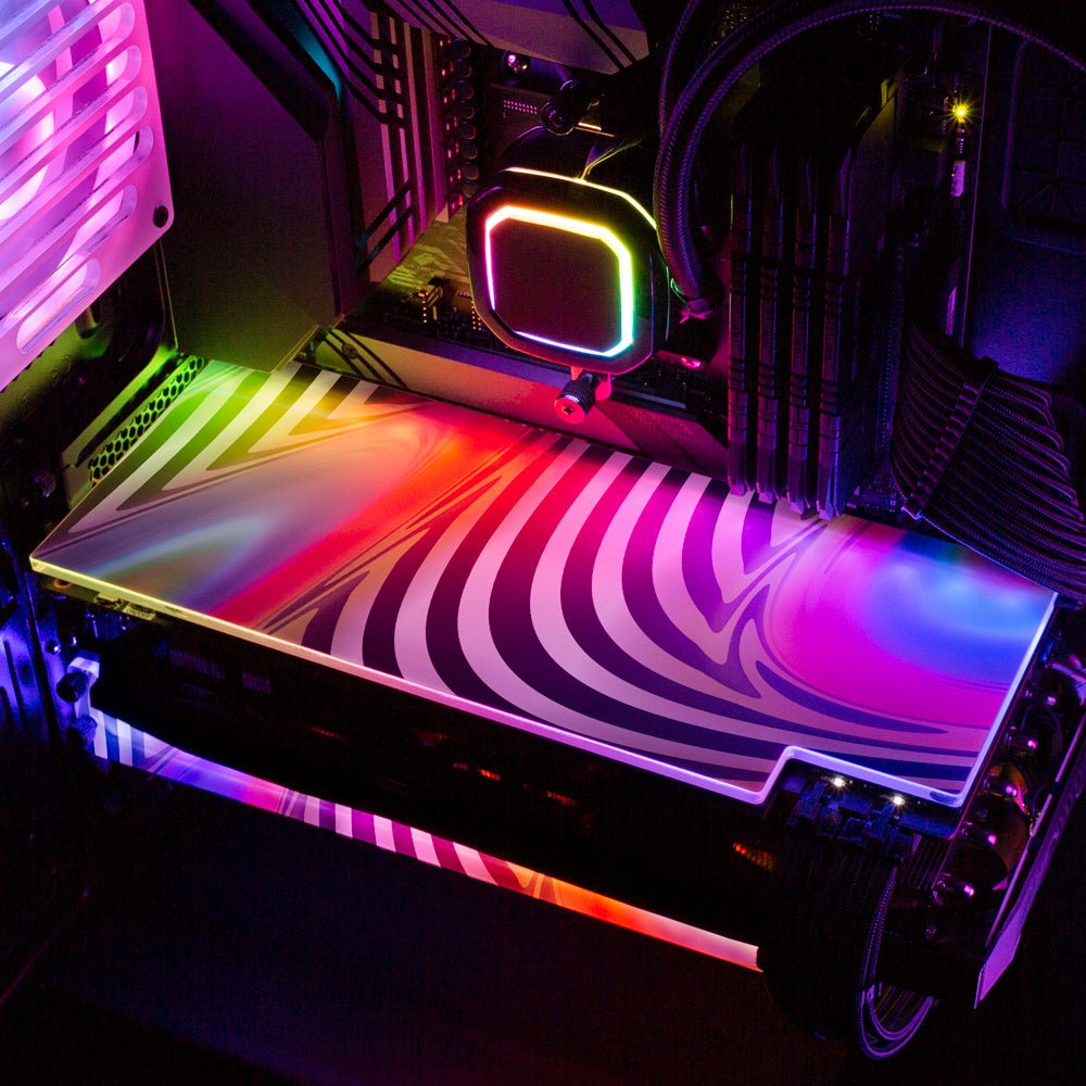 Just Vibin RGB GPU Backplate - Guedda HM - V1Tech