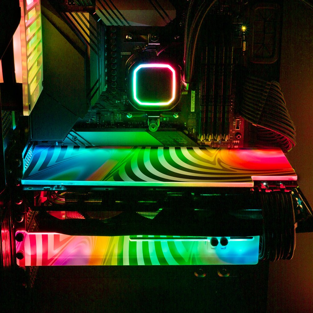 Just Vibin RGB GPU Backplate - Guedda HM - V1Tech