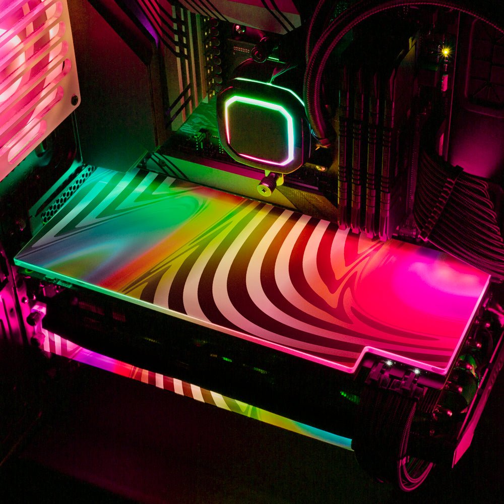 Just Vibin RGB GPU Backplate - Guedda HM - V1Tech