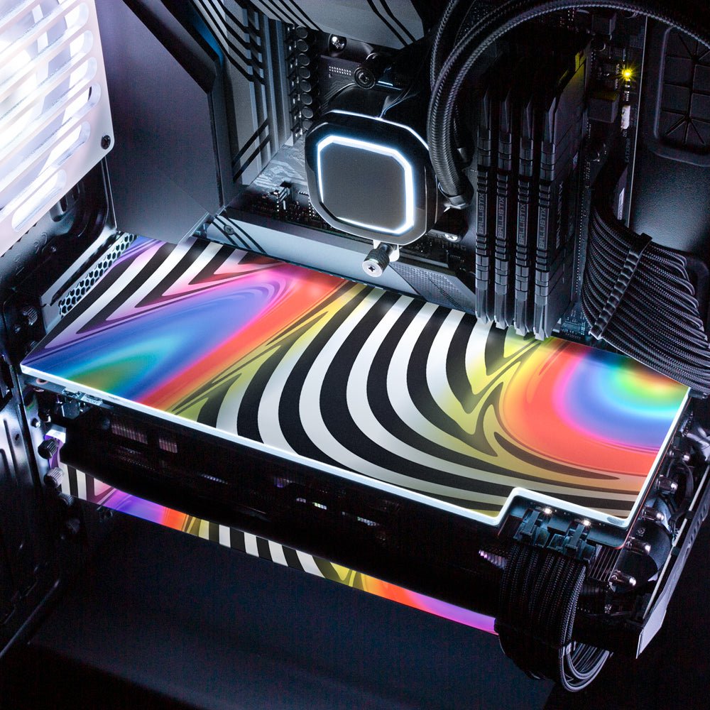 Just Vibin RGB GPU Backplate - Guedda HM - V1Tech