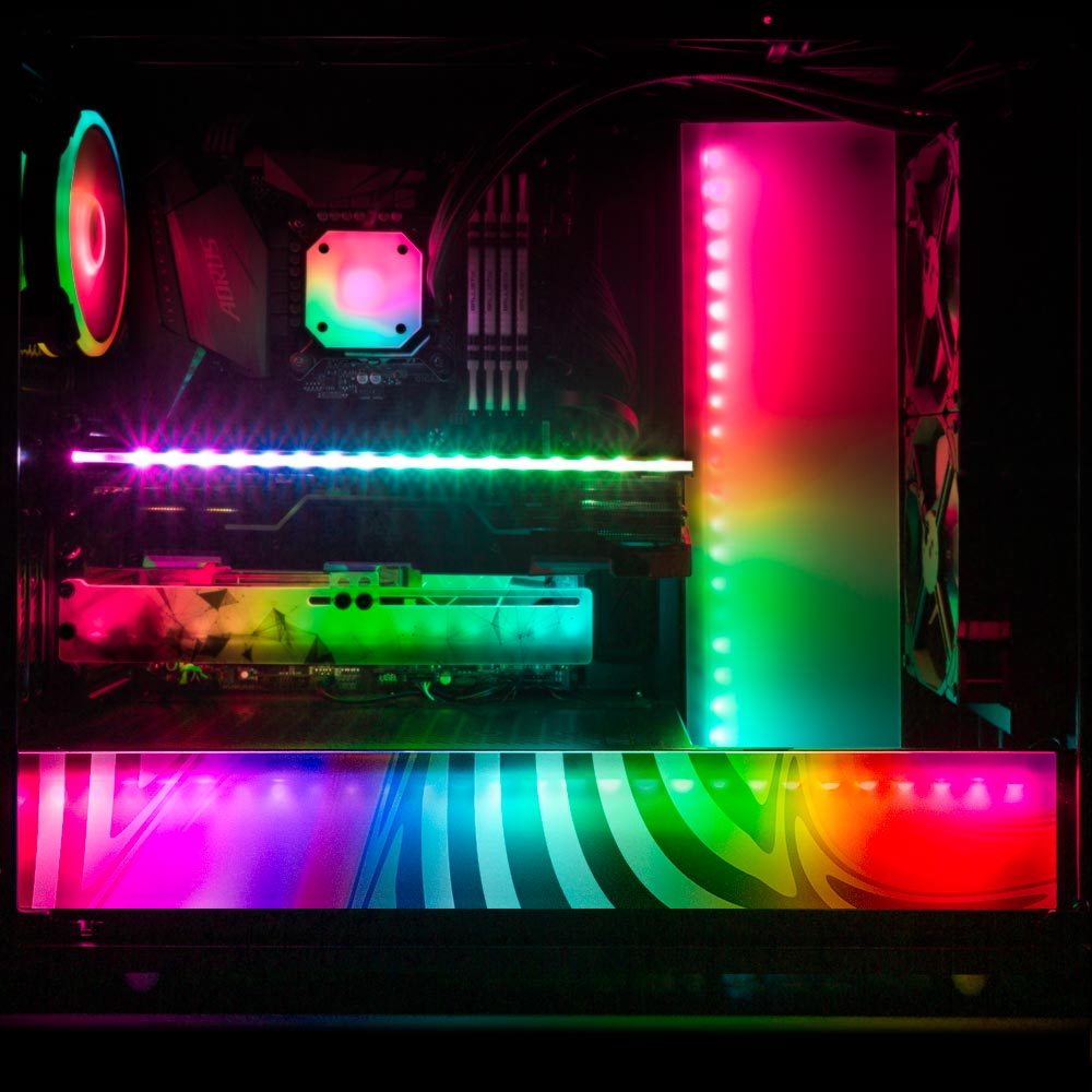 Just Vibin RGB PSU Shroud Cover - Guedda HM - V1Tech