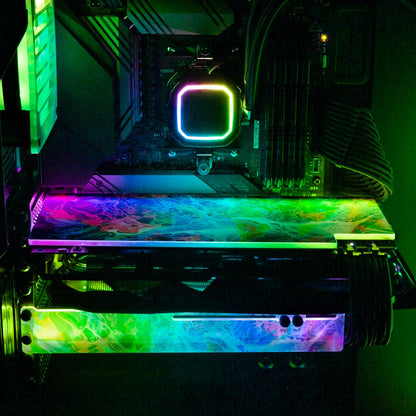 Kamikaze RGB GPU Backplate - Geoglyser - V1Tech