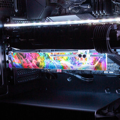 Kamikaze RGB GPU Support Bracket - Geoglyser - V1Tech