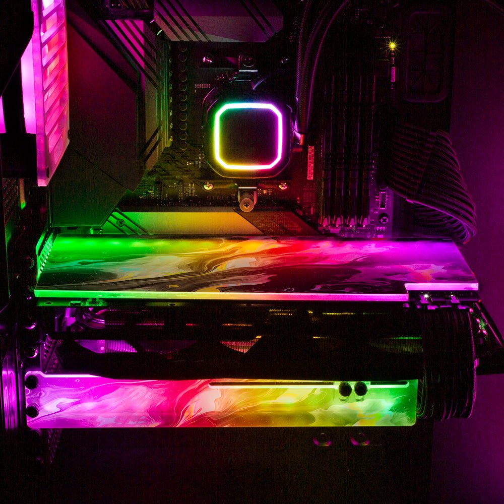 King of Chrome RGB GPU Backplate - Maalavidaa - V1Tech