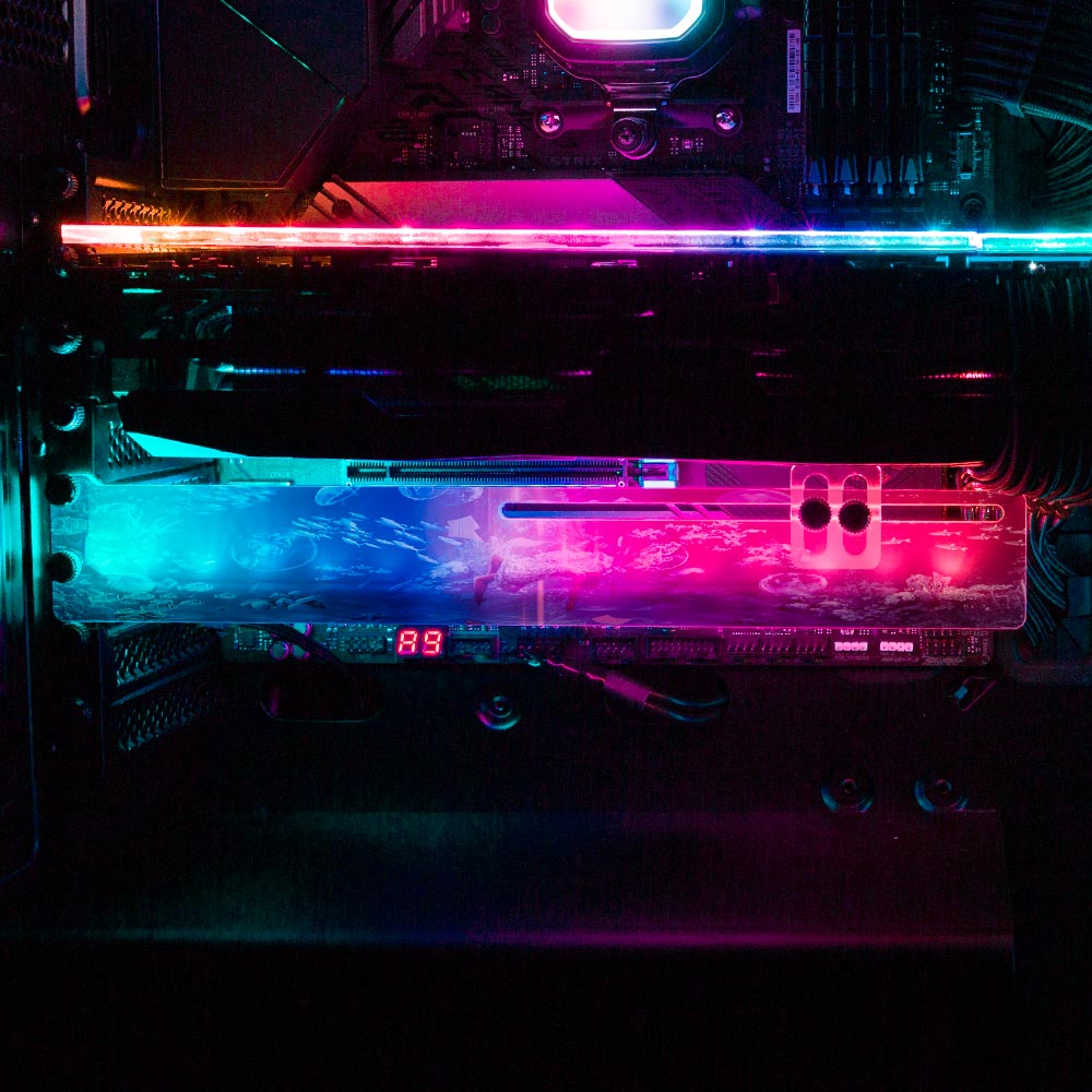 Levitate RGB GPU Support Bracket - Ismaeel Shaikh - V1Tech