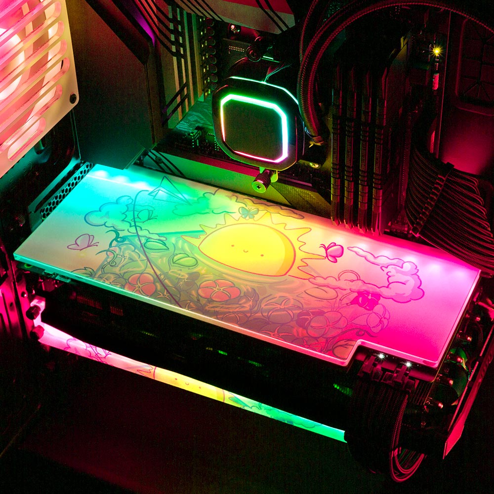 Little World RGB GPU Backplate - Piumeli - V1Tech