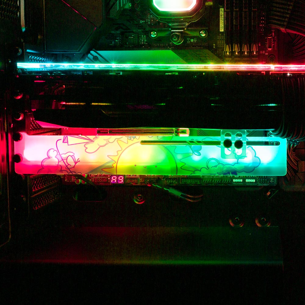 Little World RGB GPU Support Bracket - Piumeli - V1Tech