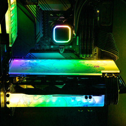 Little World RGB GPU Support Bracket - Piumeli - V1Tech