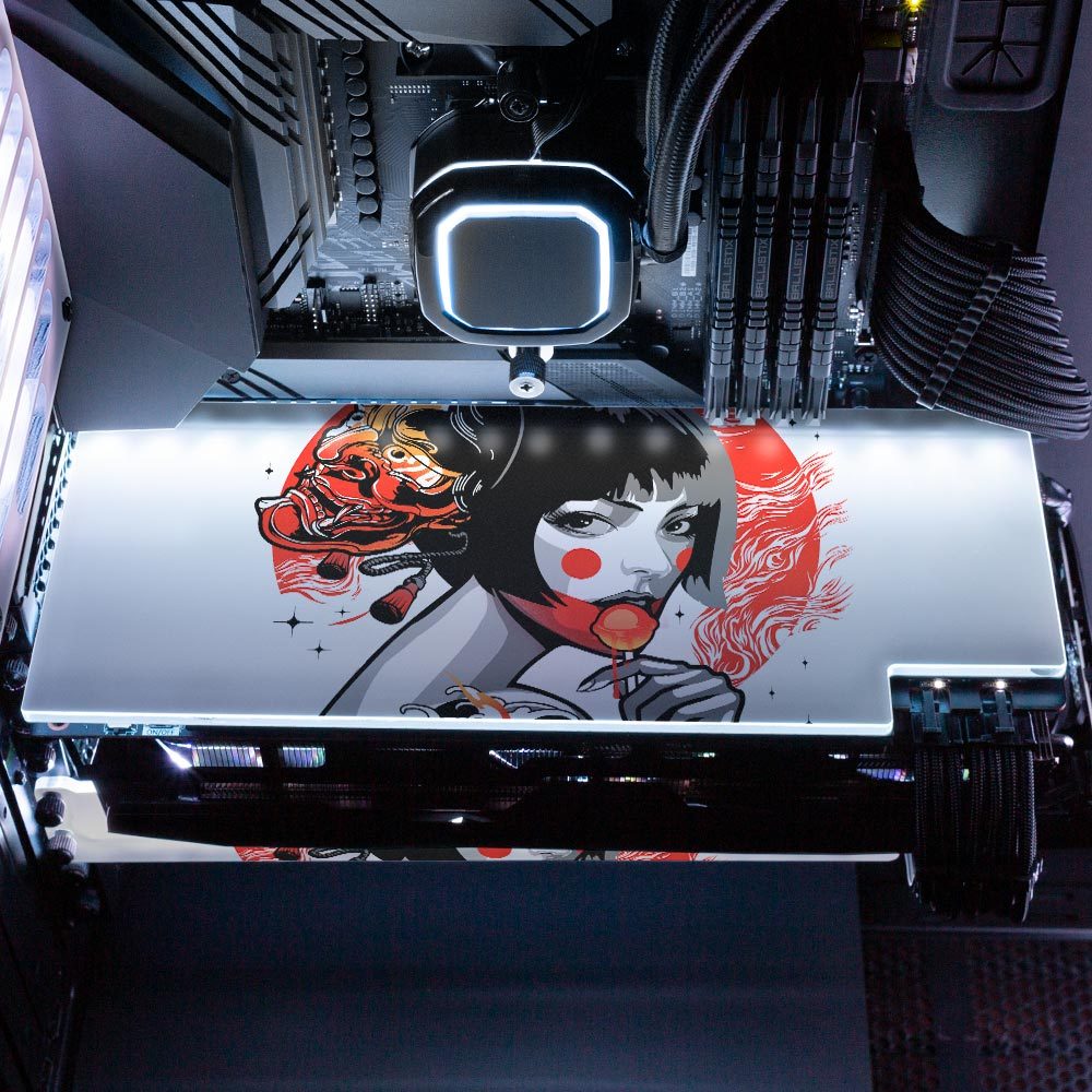 Lollipop Geisha RGB GPU Backplate - HeyMoonly - V1Tech