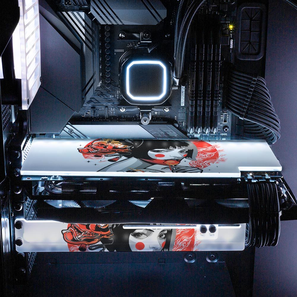 Lollipop Geisha RGB GPU Backplate - HeyMoonly - V1Tech