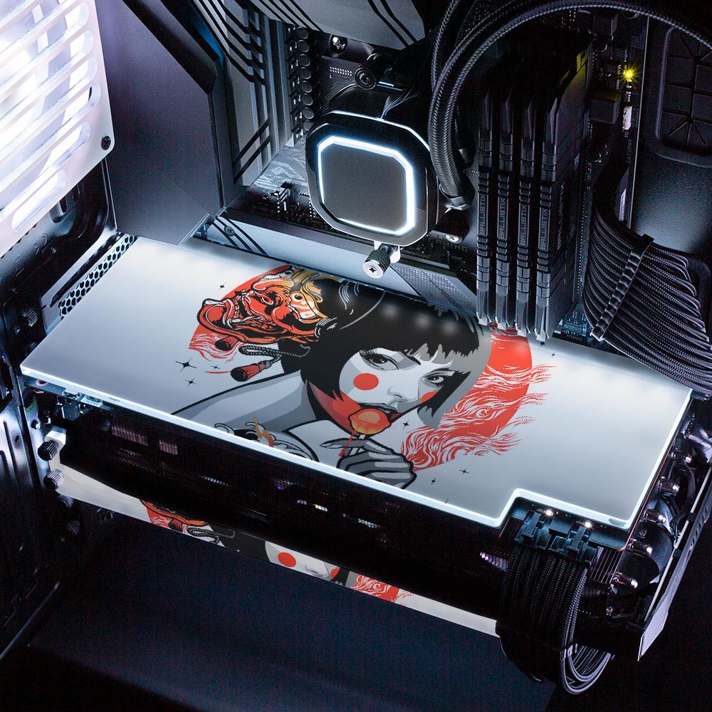 Lollipop Geisha RGB GPU Backplate - HeyMoonly - V1Tech