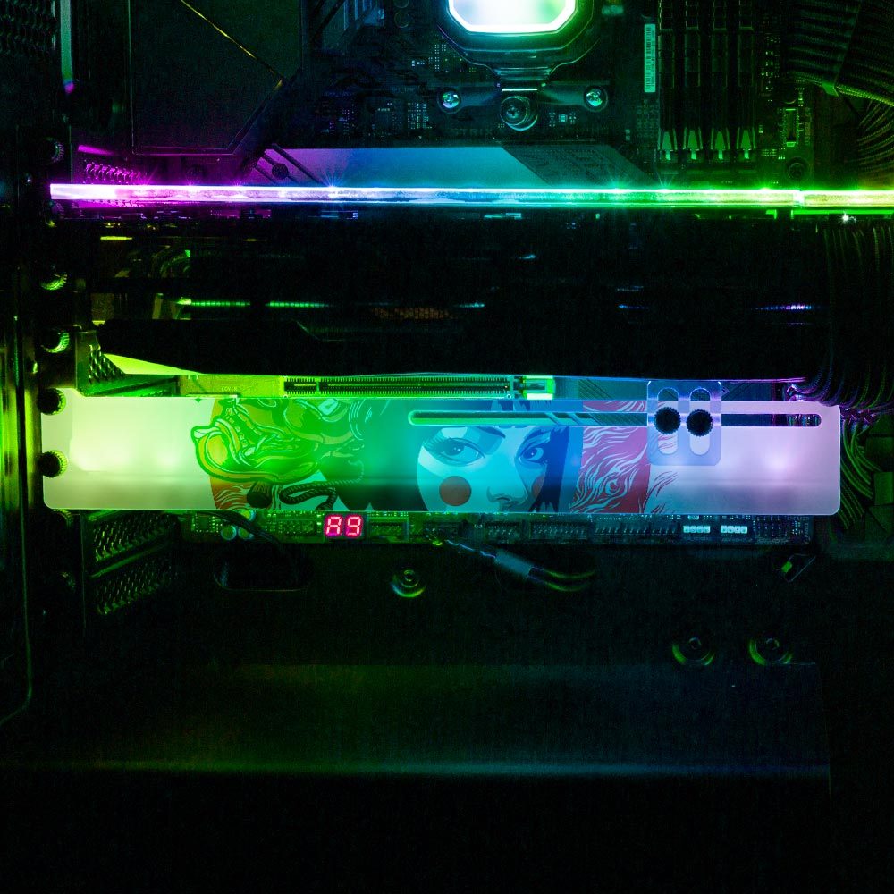 Lollipop Geisha RGB GPU Support Bracket - HeyMoonly - V1Tech