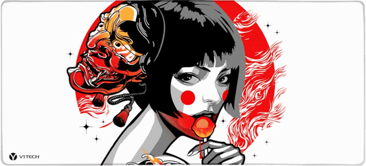 Lollipop Geisha X-Large Mouse Pad - HeyMoonly - V1Tech