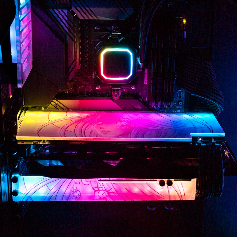 Looking At You RGB GPU Backplate - Piumeli - V1Tech