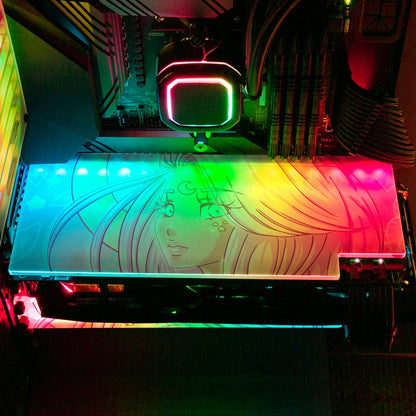 Looking At You RGB GPU Backplate - Piumeli - V1Tech