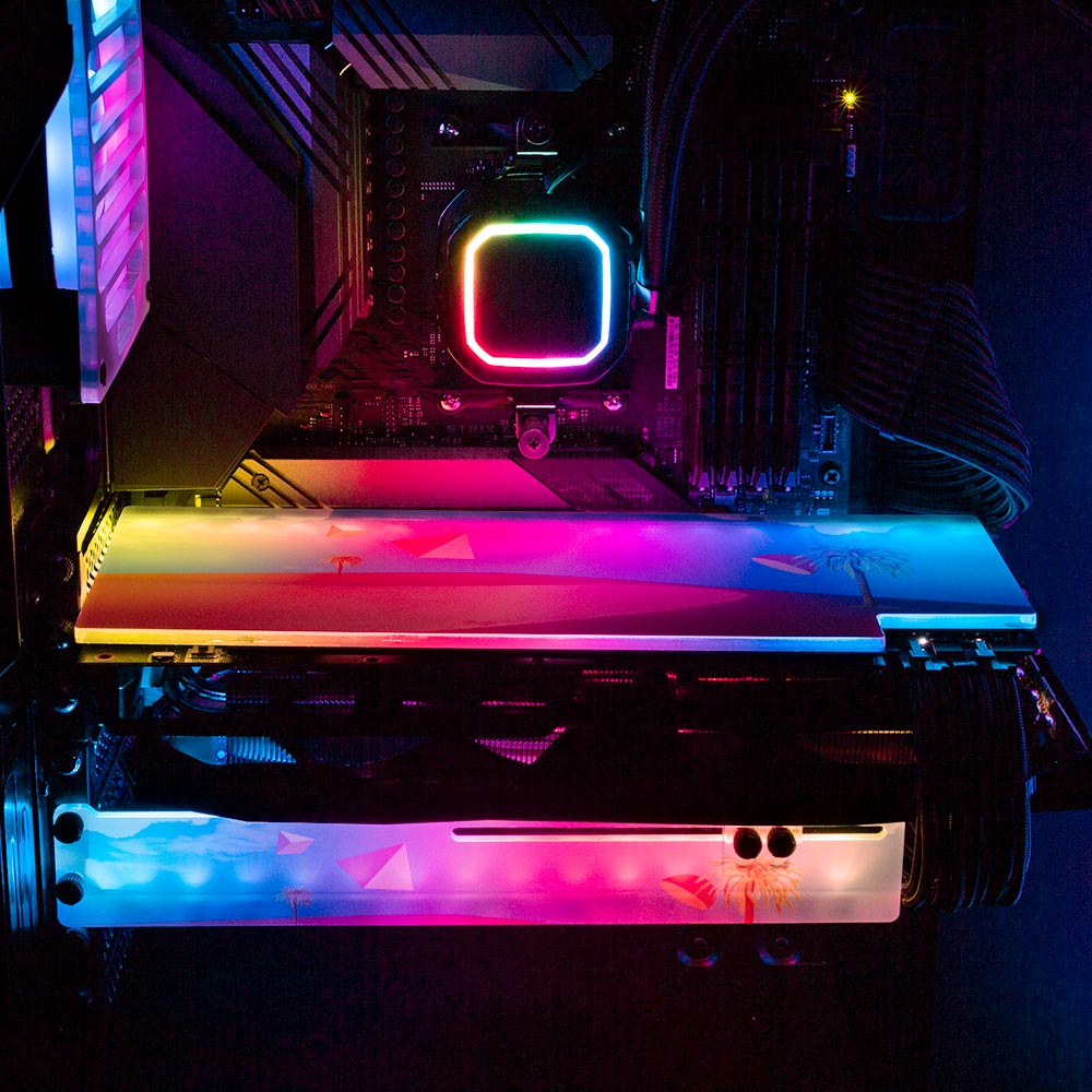 Lost Empire RGB GPU Support Bracket - Spectacular.way - V1Tech