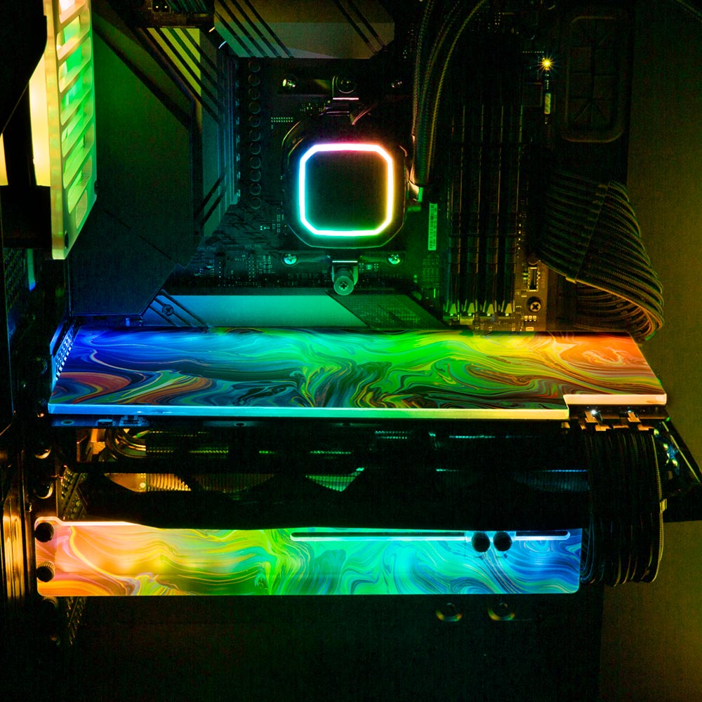 Lost to Memories RGB GPU Backplate - Geoglyser - V1Tech