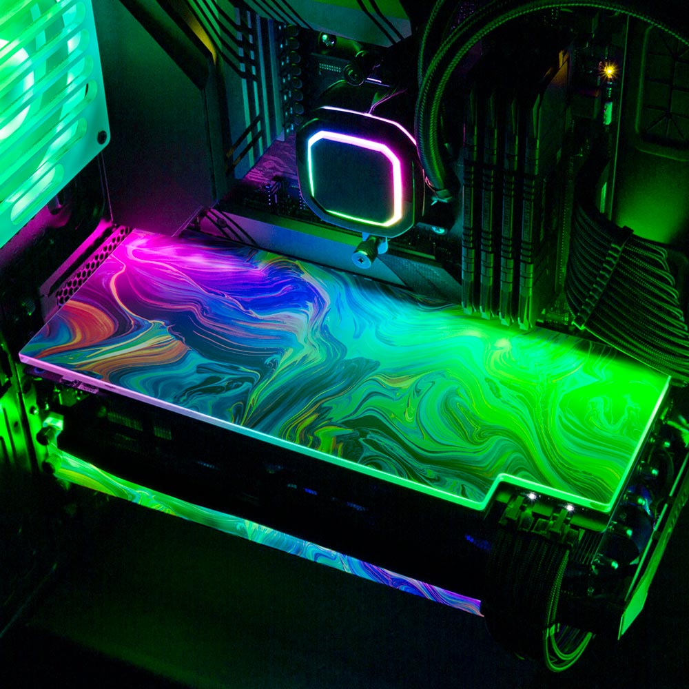 Lost to Memories RGB GPU Backplate - Geoglyser - V1Tech