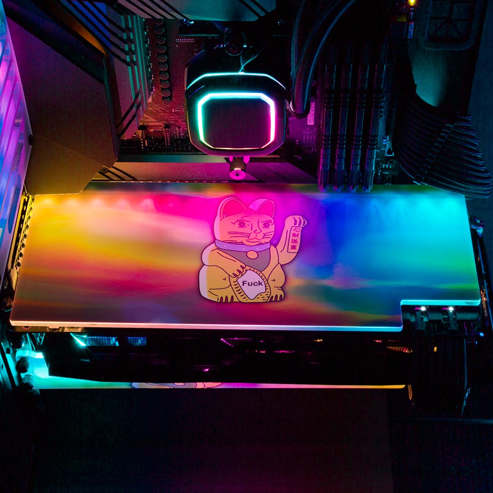 Lucky Cat RGB GPU Backplate - Javilostcontrol - V1Tech