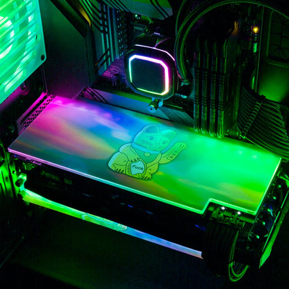 Lucky Cat RGB GPU Backplate - Javilostcontrol - V1Tech