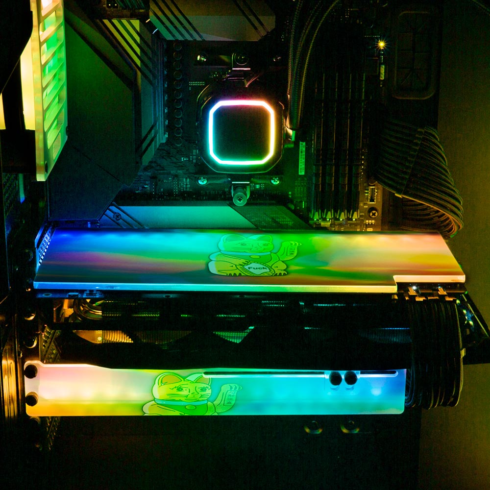 Lucky Cat RGB GPU Backplate - Javilostcontrol - V1Tech