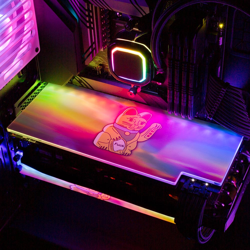 Lucky Cat RGB GPU Backplate - Javilostcontrol - V1Tech