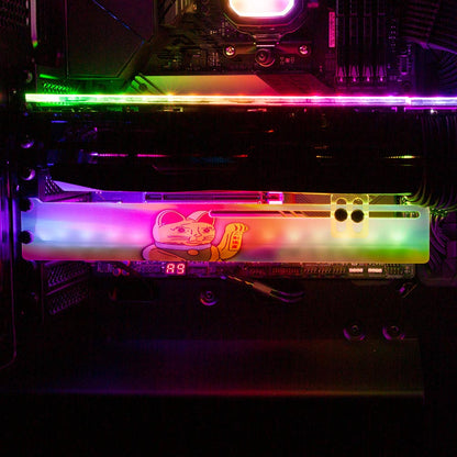 Lucky Cat RGB GPU Support Bracket - Javilostcontrol - V1Tech