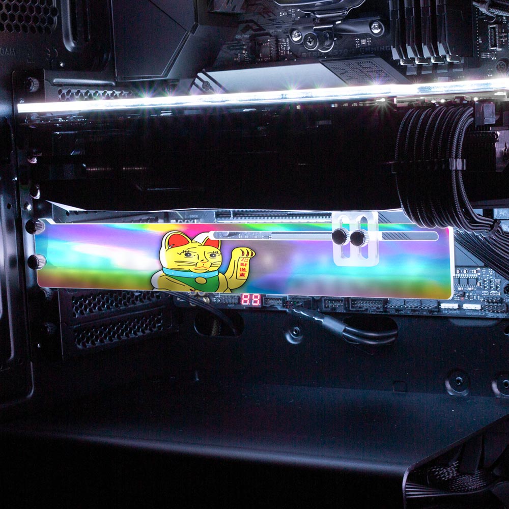 Lucky Cat RGB GPU Support Bracket - Javilostcontrol - V1Tech