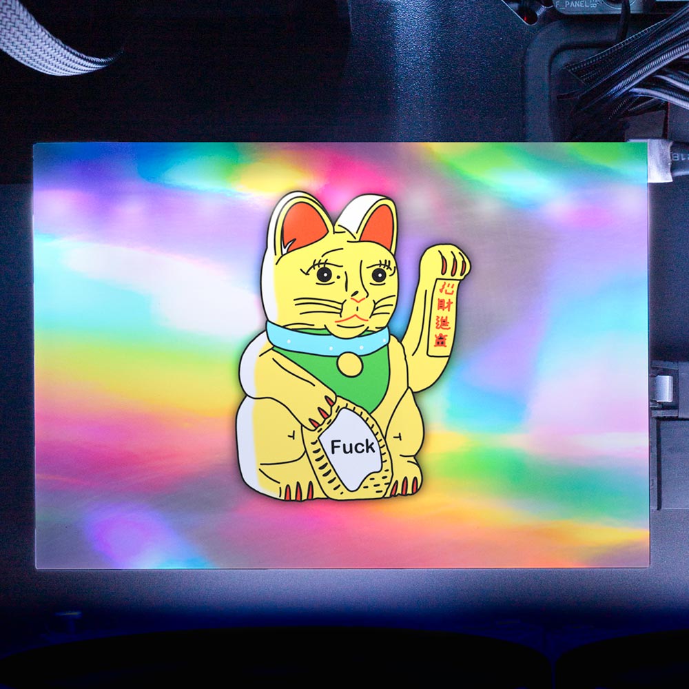 Lucky Cat RGB HDD Cover Horizontal - Javilostcontrol - V1Tech