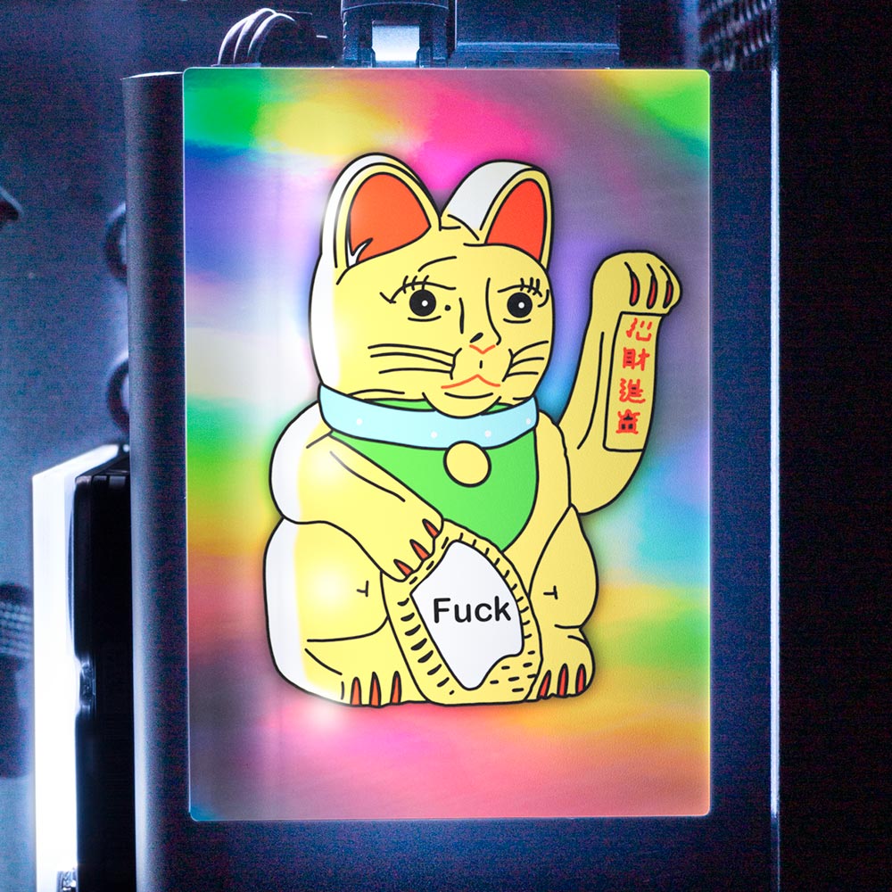 Lucky Cat RGB SSD Cover Vertical - Javilostcontrol - V1Tech