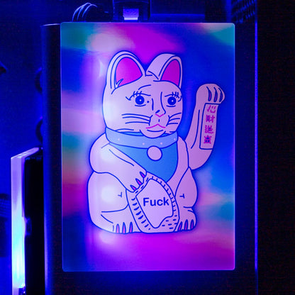 Lucky Cat RGB SSD Cover Vertical - Javilostcontrol - V1Tech