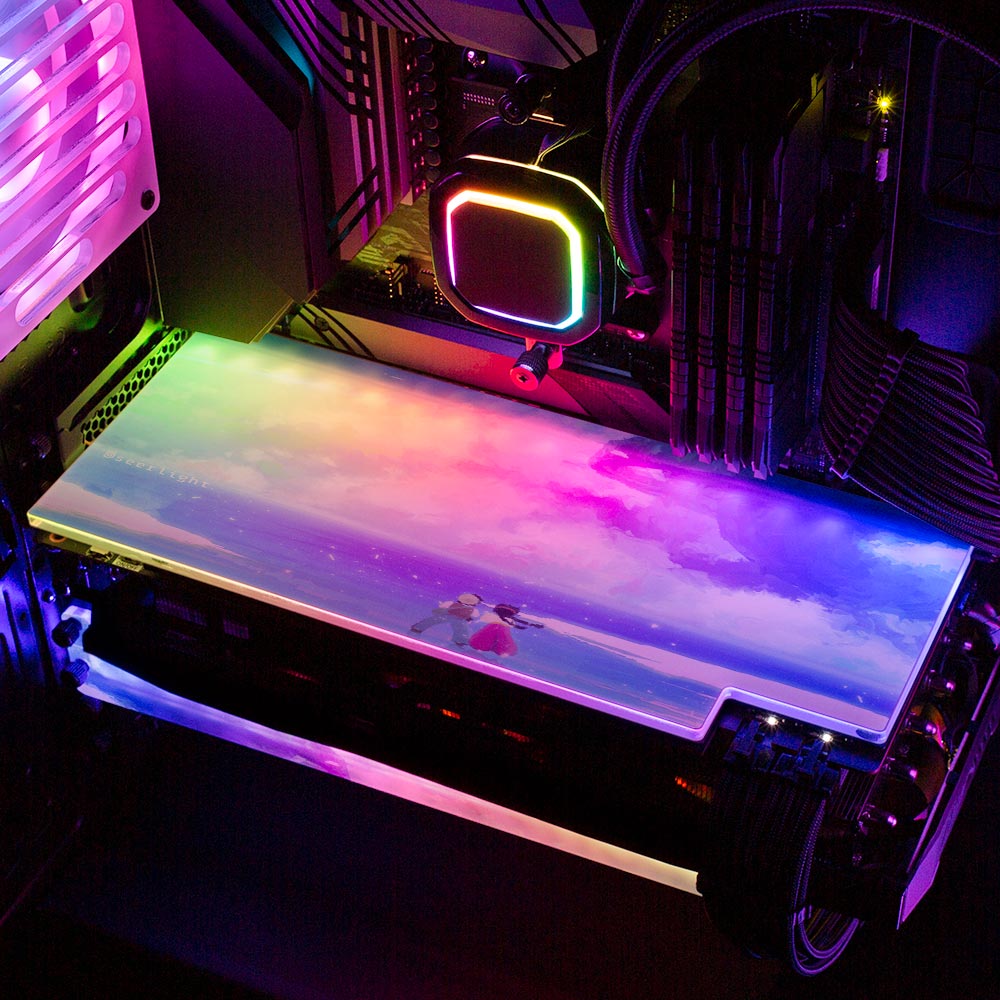 Magic Crystal in the Sky RGB GPU Backplate - Seerlight - V1Tech