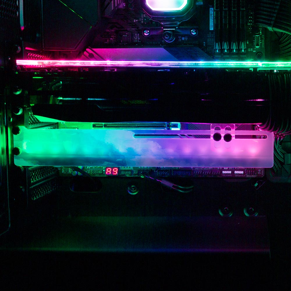 Magic Crystal in the Sky RGB GPU Support Bracket - Seerlight - V1Tech