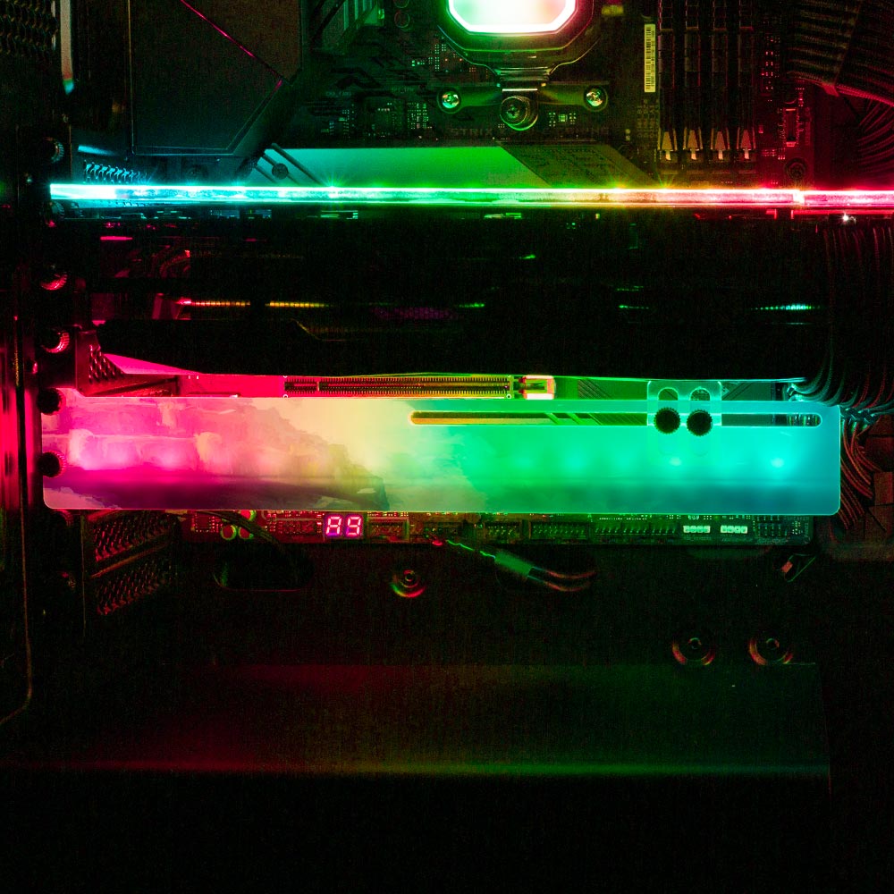 Magic Crystal in the Sky RGB GPU Support Bracket - Seerlight - V1Tech