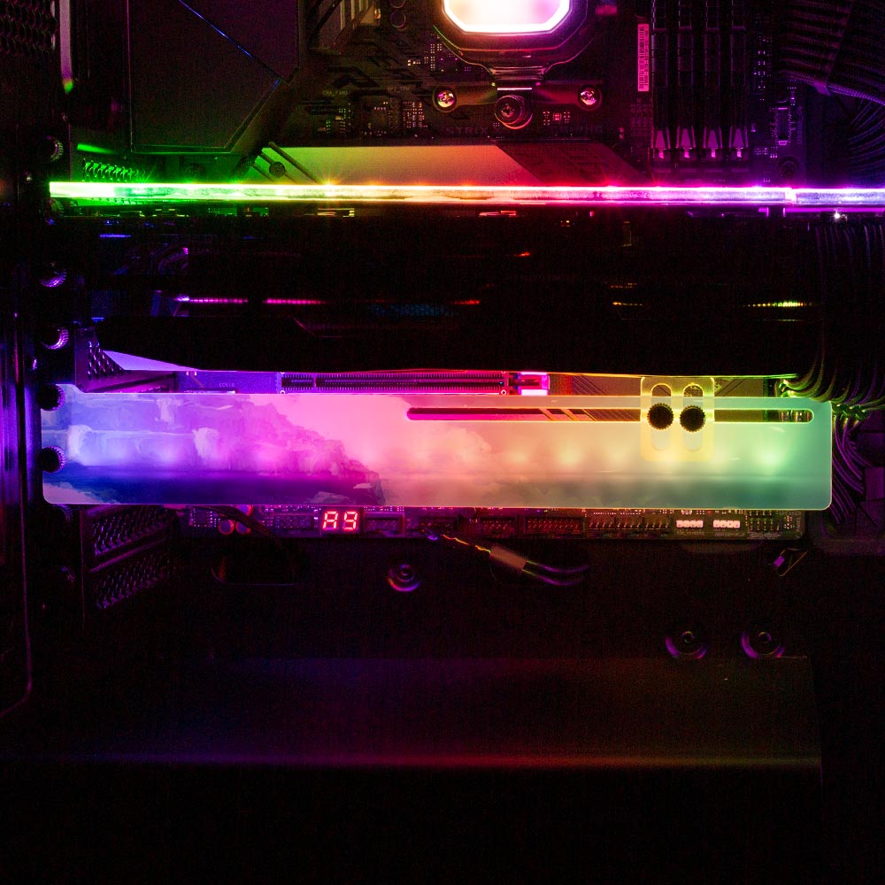 Magic Crystal in the Sky RGB GPU Support Bracket - Seerlight - V1Tech